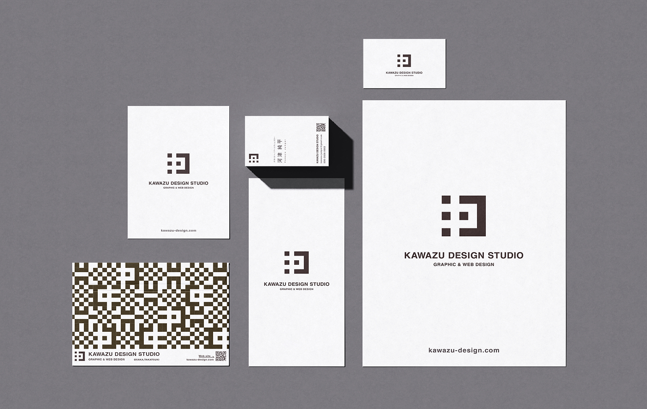 KAWAZU DESIGN STUDIOでの、ロゴ、パンフレット、チラシ、名刺、Webサイト